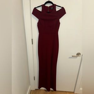 Burgundy gown ABS by Allen Schwartz